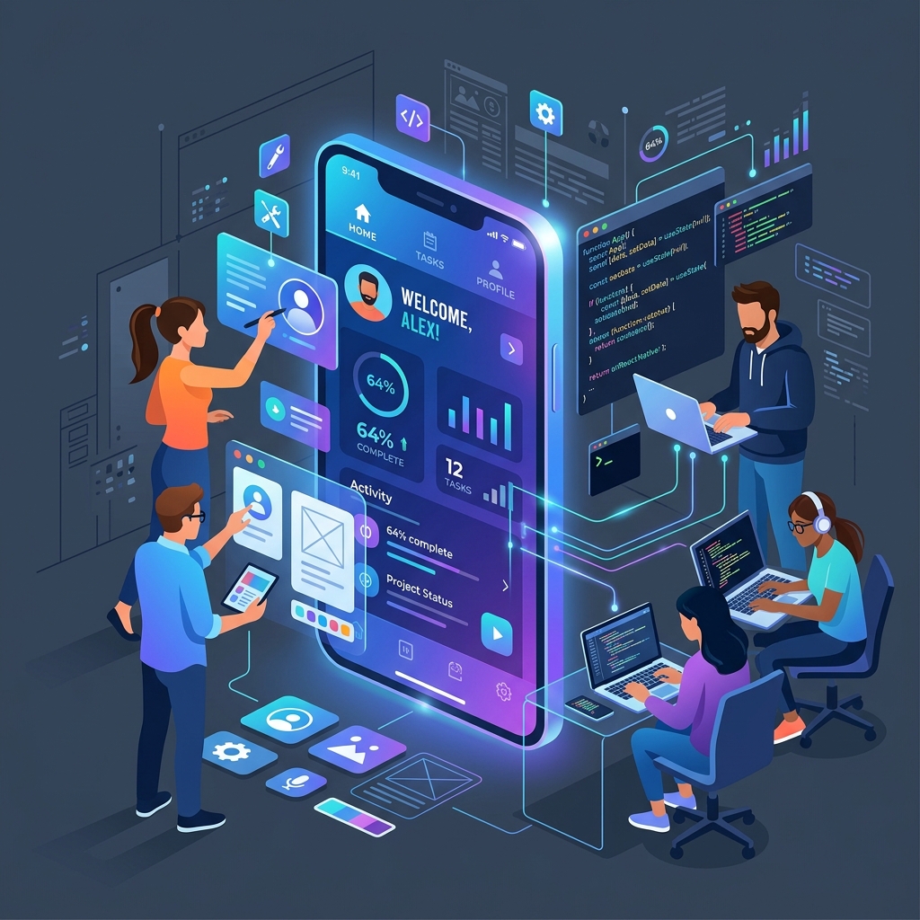 Mobile App Development Hero Graphic